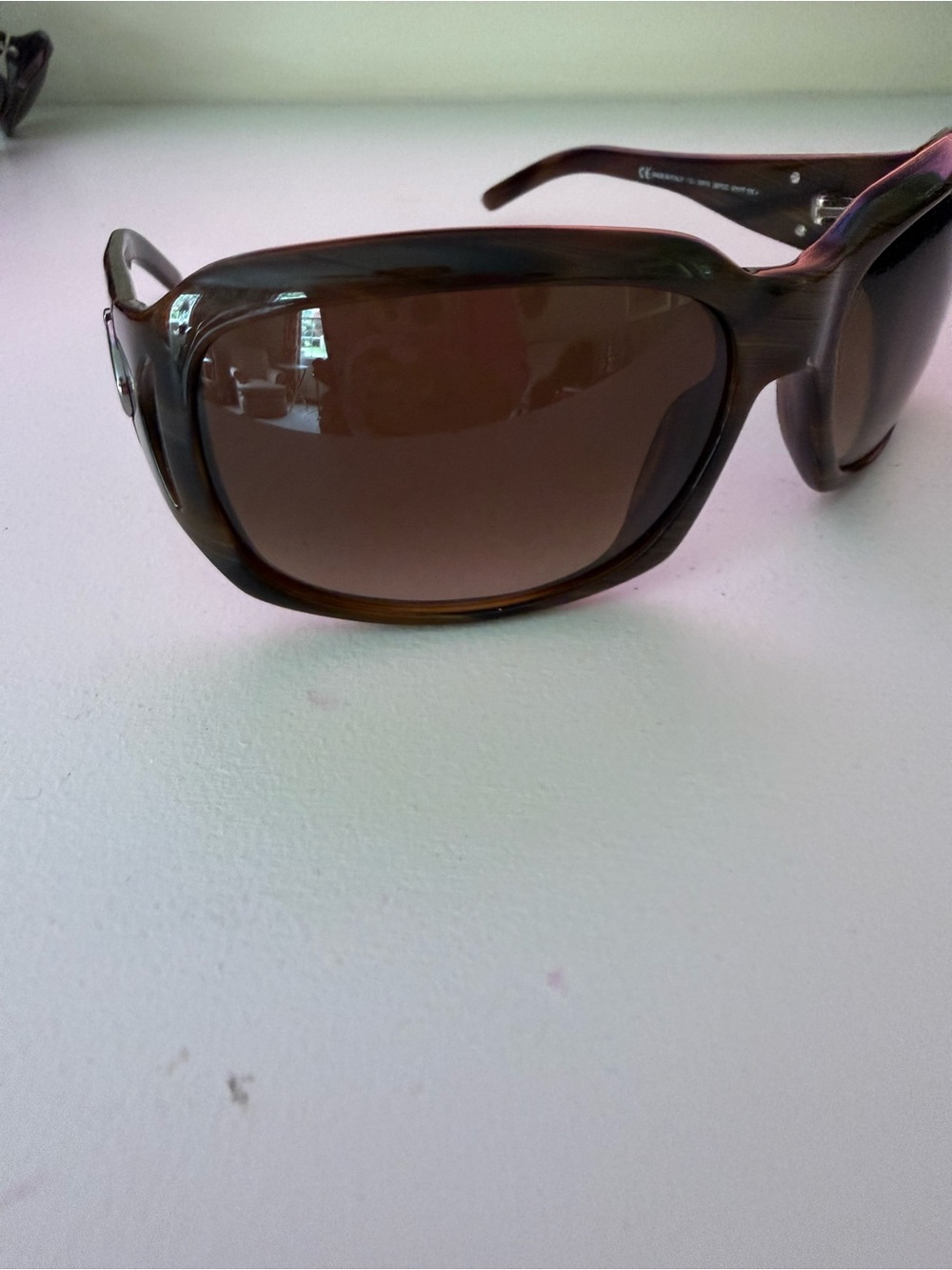 Valentino Brown Gradient Logo-Accent Women's Sunglasses - Picture 2 of 5